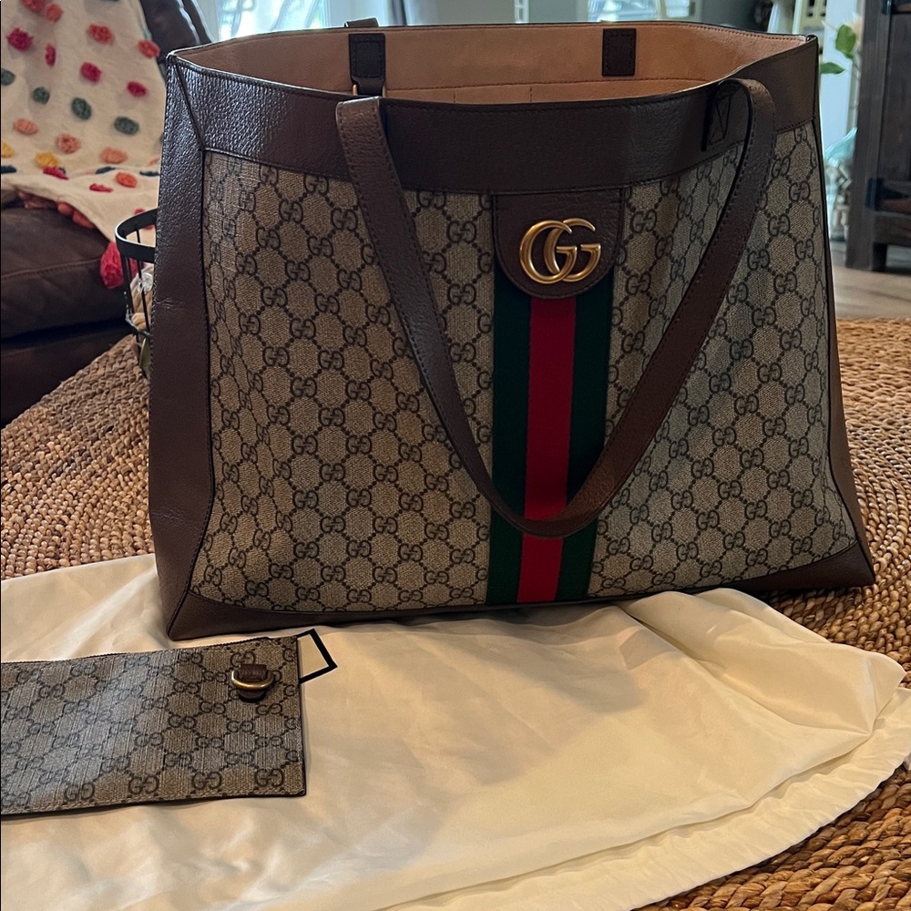 Gucci Ophidia Soft GG Supreme Tote